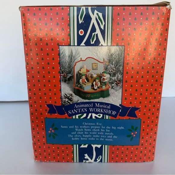 Vintage Animated Musical Santa's Workshop - Picture 5 of 15
